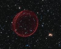 Красный круг от взрыва Сверхновой